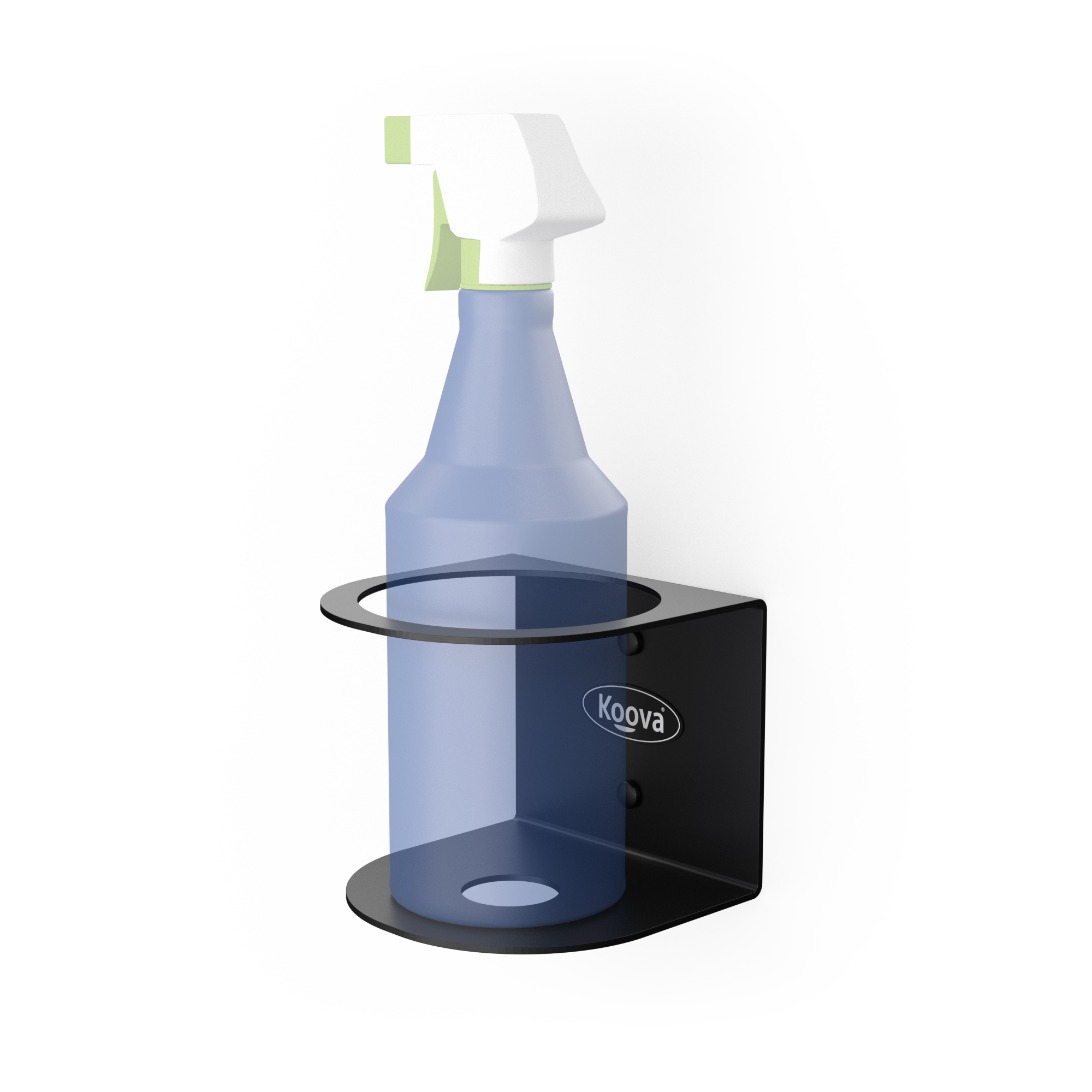 Koova, 1 Spray Bottle Holder - Wall Mounted, Width 5 in, Height 6 in, Depth 7 in, Model# KV-SPRAYB-1